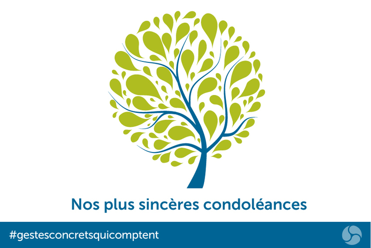 Nos plus sincères condoléances